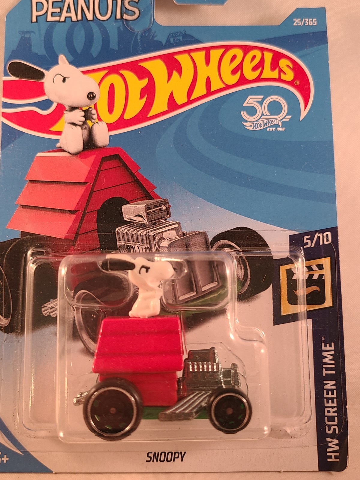 Hot Wheels HW SCREEN TIME 5/10 Peanuts Snoopy 25/365 **50th Anniversary **