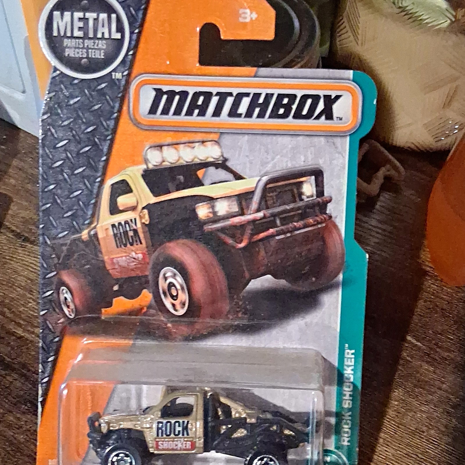 Matchbox Rock Shocker 1:64 Black/Tan Metal Diecast Truck, Unopened Box, 3+