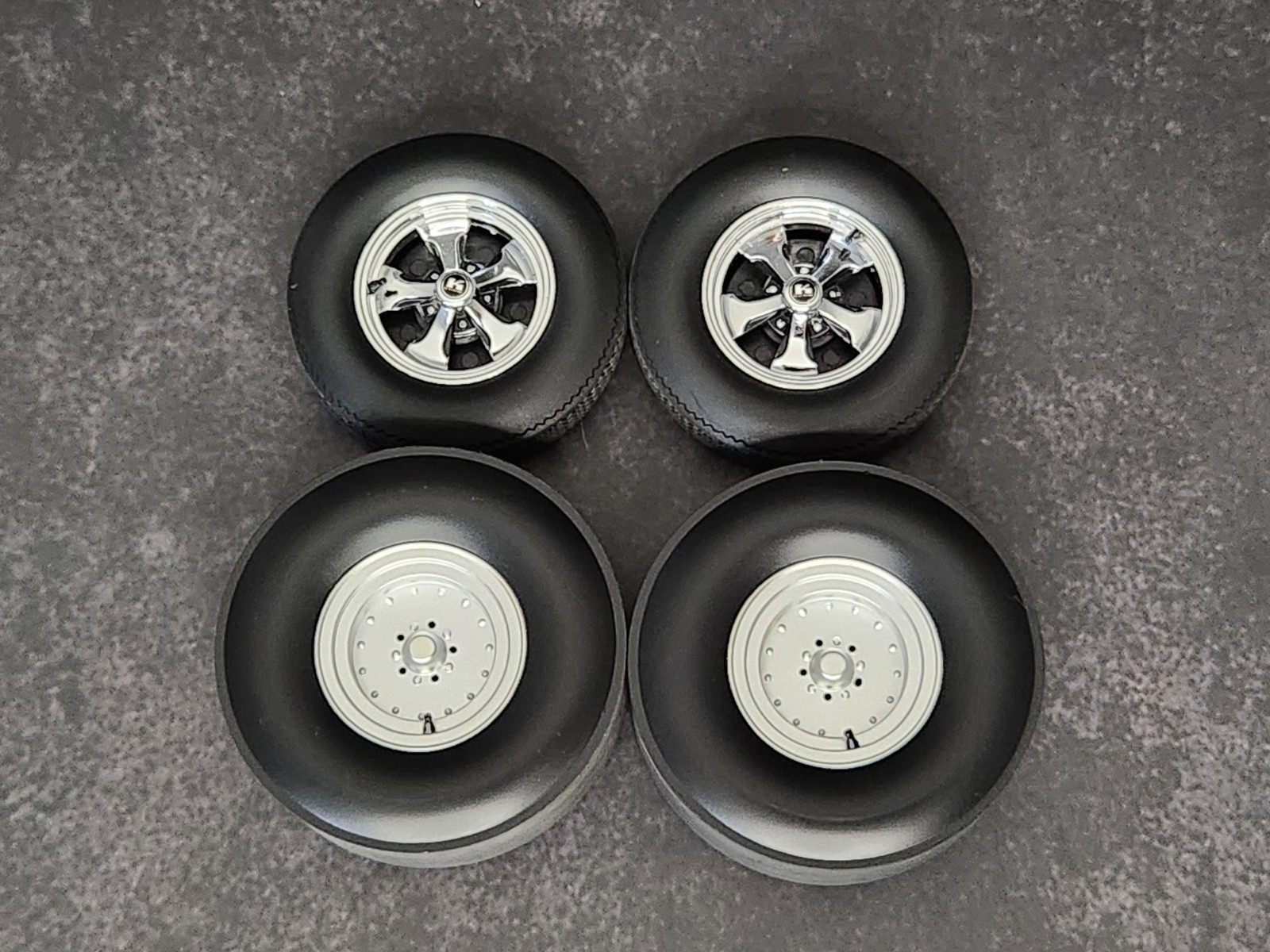 1/18 ACME Keystone Drag Wheel & Tire Set-A1806139W