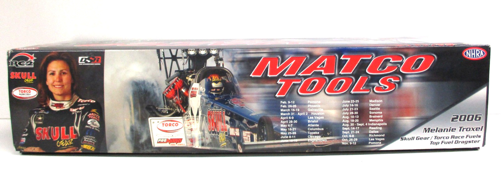 RACING CHAMPIONS RC2 MELANIE TROXEL SKULL GEAR 2006 NHRA TOP FUEL DRAGSTER 1/24