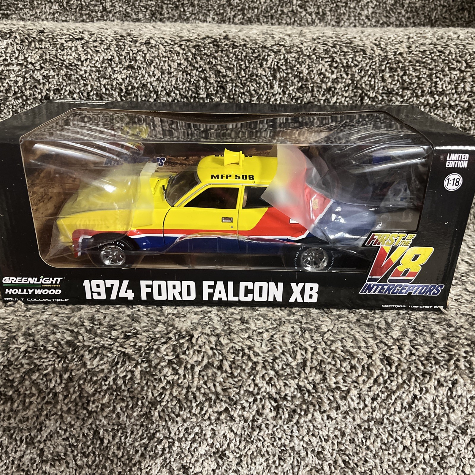 1:18 Greenlight Mad Max 1974 Ford Falcon XB V8 Interceptor NEW! Rare!
