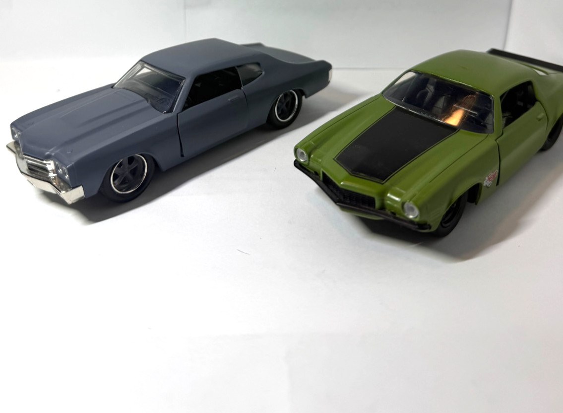 Dom’s 1970 Chevy Chevelle SS Primer Grey & 1973 Camaro F-Bomb Hard Top 1/32
