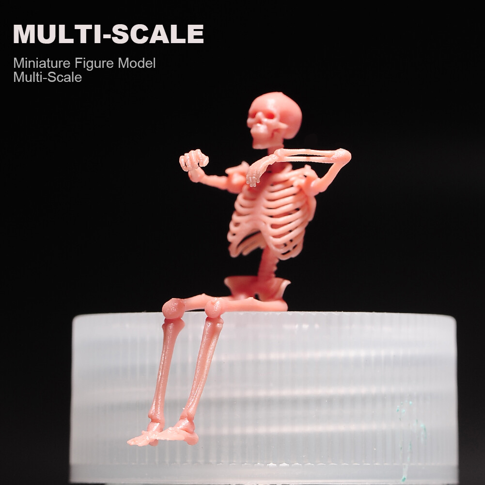 1/43 1/64 1/87 Miniatures Skull Driving Scene Prop Figures Model For Car Vehicle