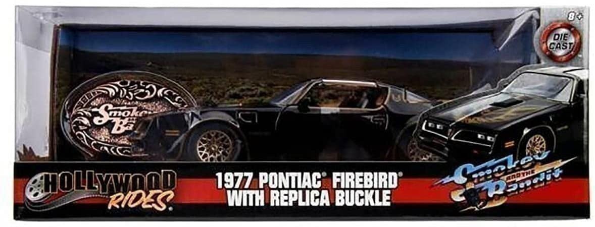 1977 Pontiac Firebird Trans Am Black with Replica Buckle Smokey and The…