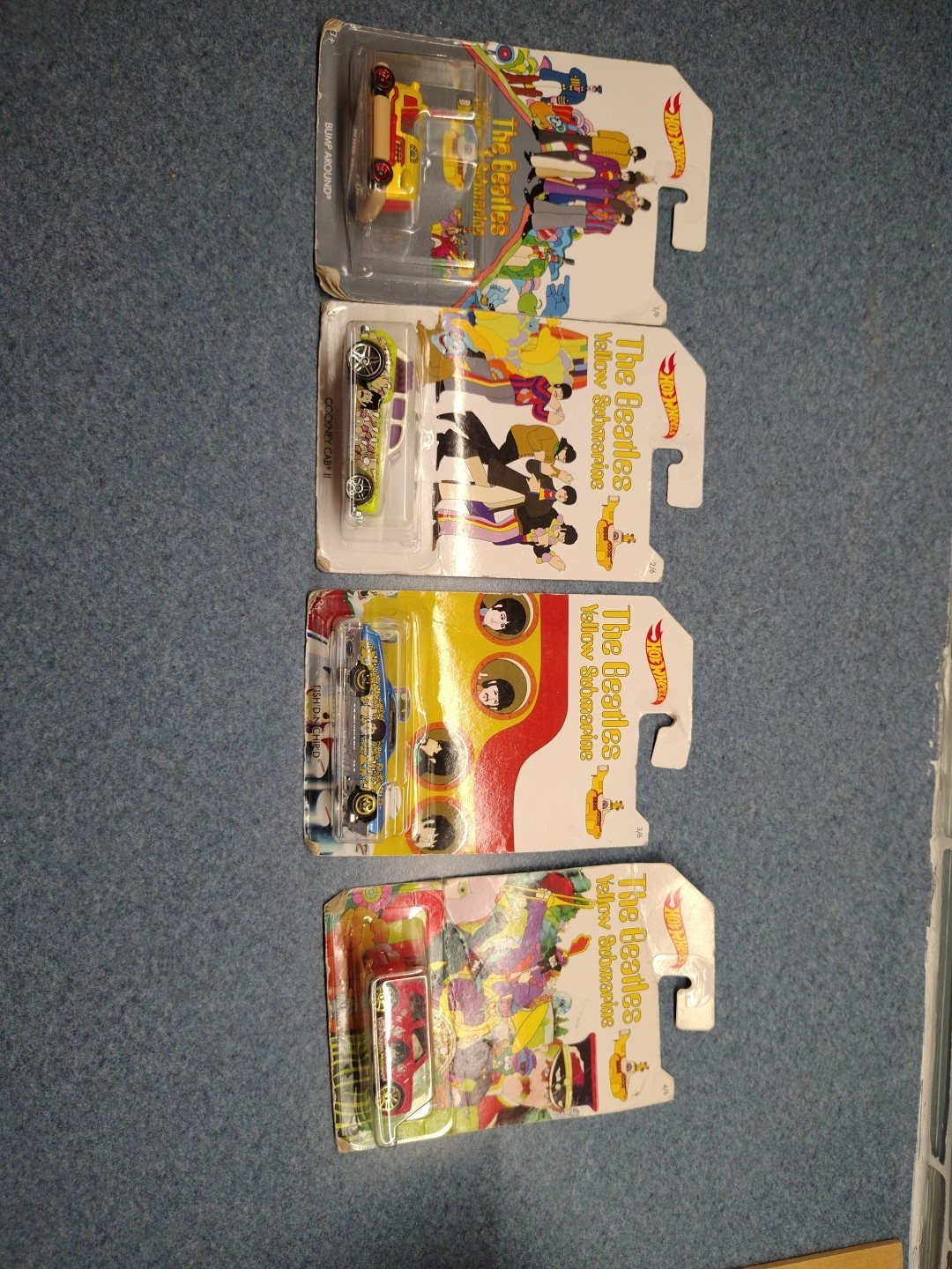 The Beatles Yellow Submarine Hot Wheels Lot