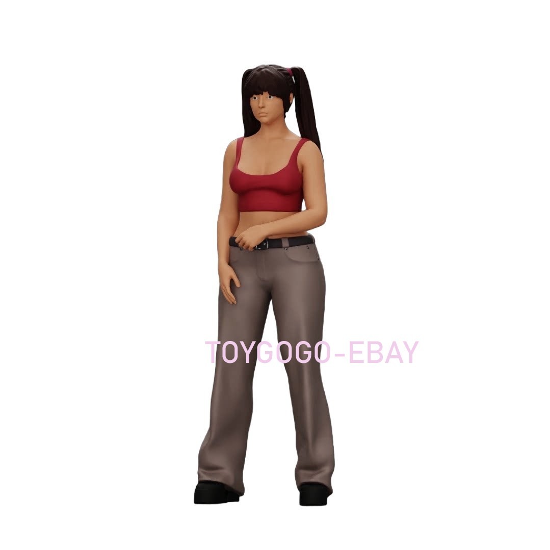 1/87 1/64 43 Athletic Home Style sexy girl Figure City Diorama Layout Accessory