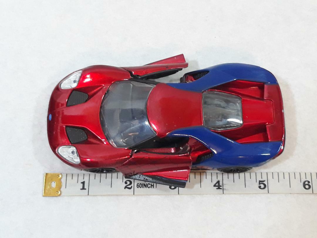 Marvel Ford GT “SPIDER-MAN” Theme Diecast Toy Car ~ Ships FREE