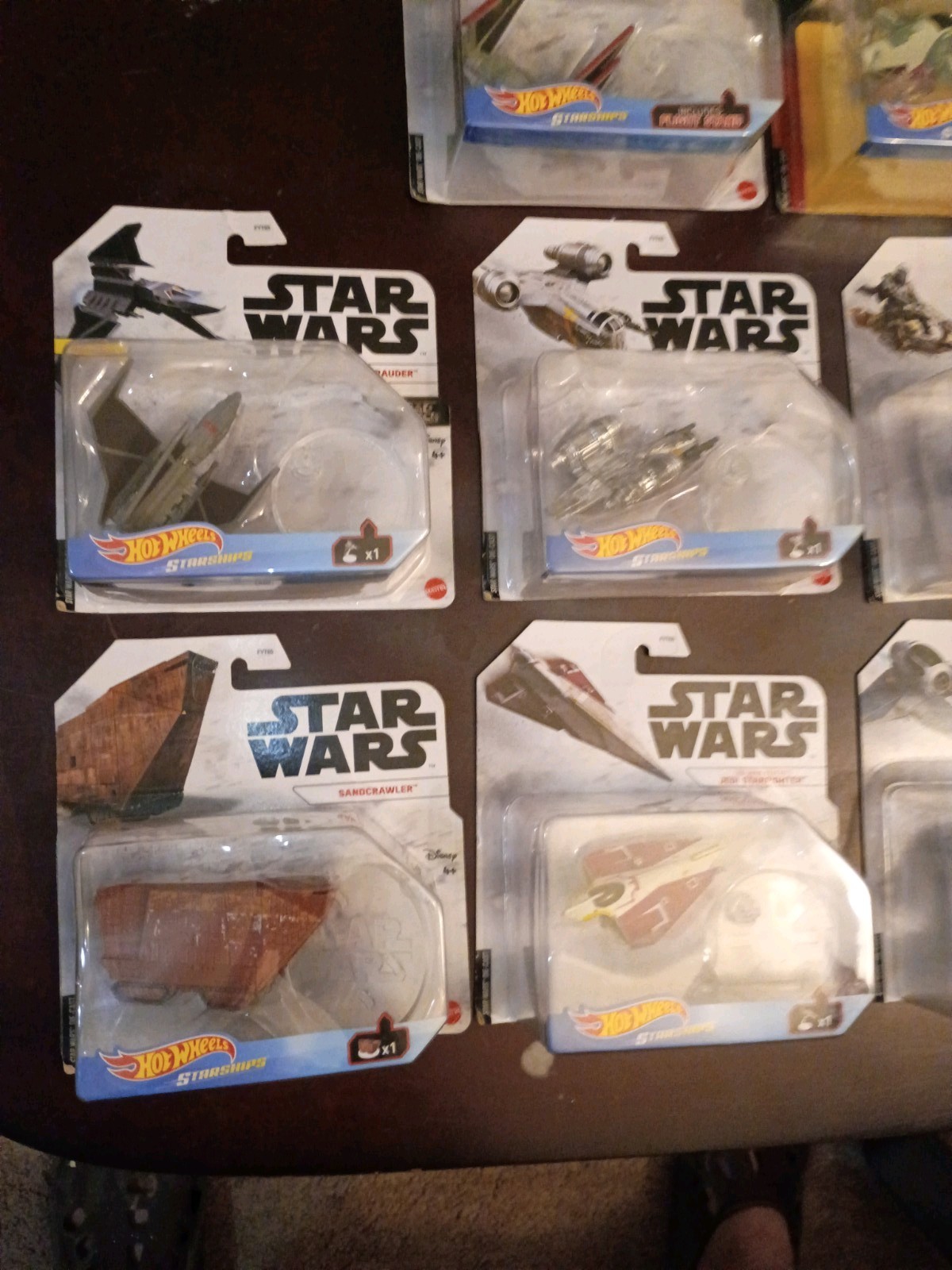 Hot Wheels Star Wars Starships Lot Of 10 Tie Dagger Razorcrest Starfighters