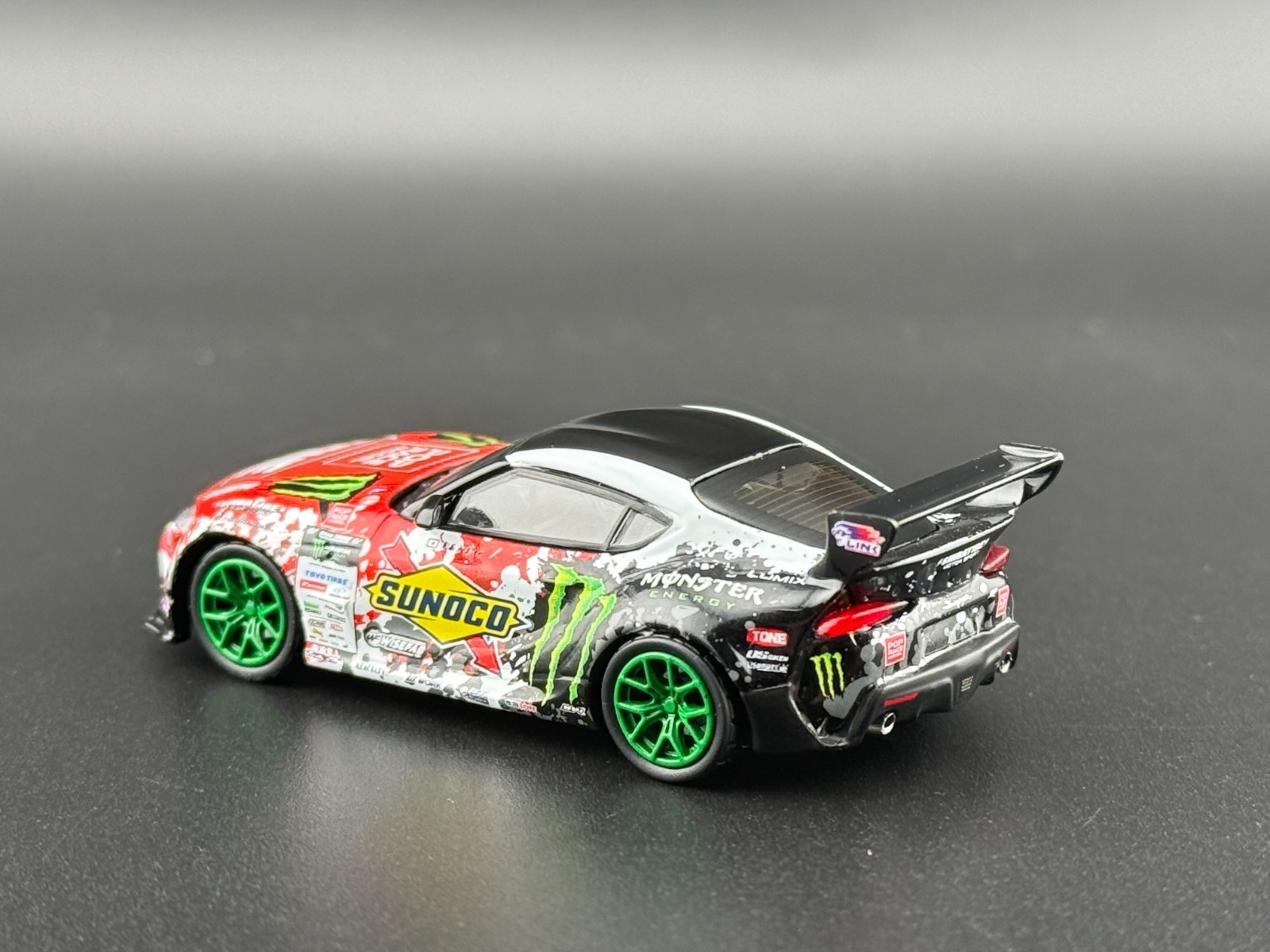 Pop Race Pandem GR Supra Daigo Saito D1GP 2024 Green Wheels Ver. 640180 1/64