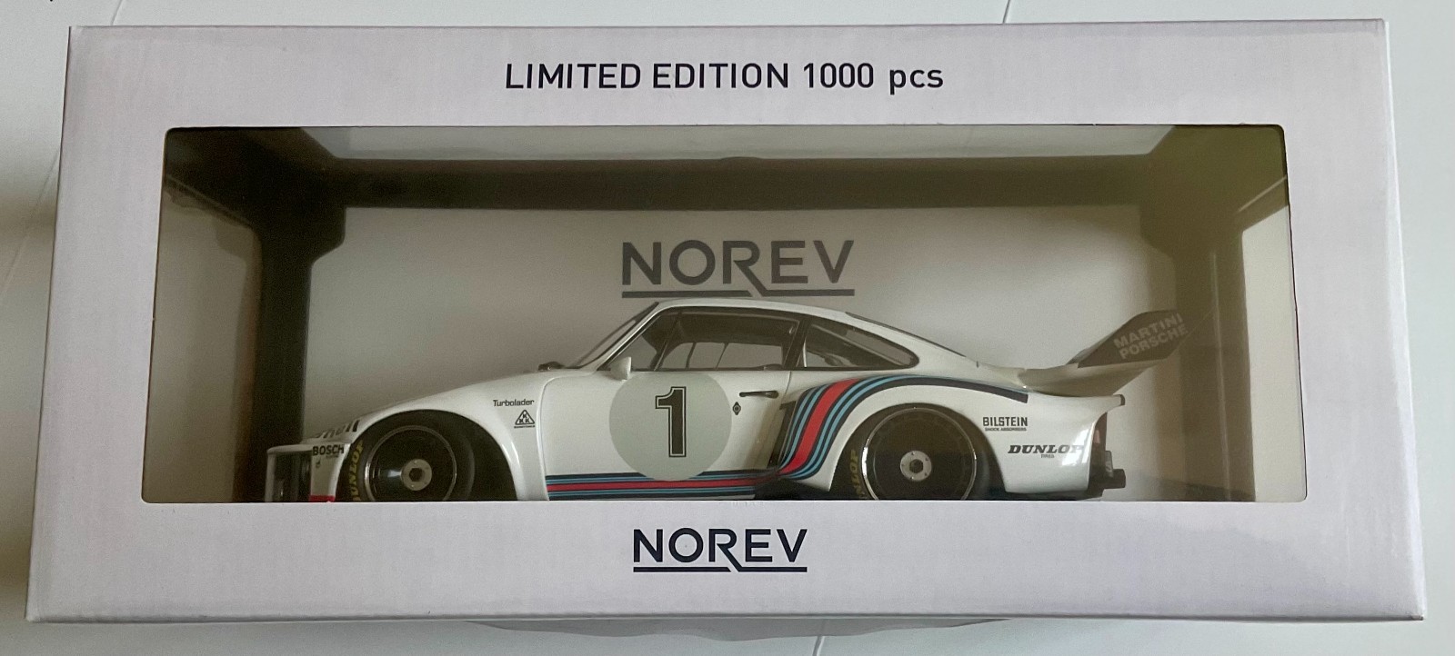 1/18 NOREV PORSCHE 935 MARTINI & ROSSI LIMITED EDITION 1000 PCS