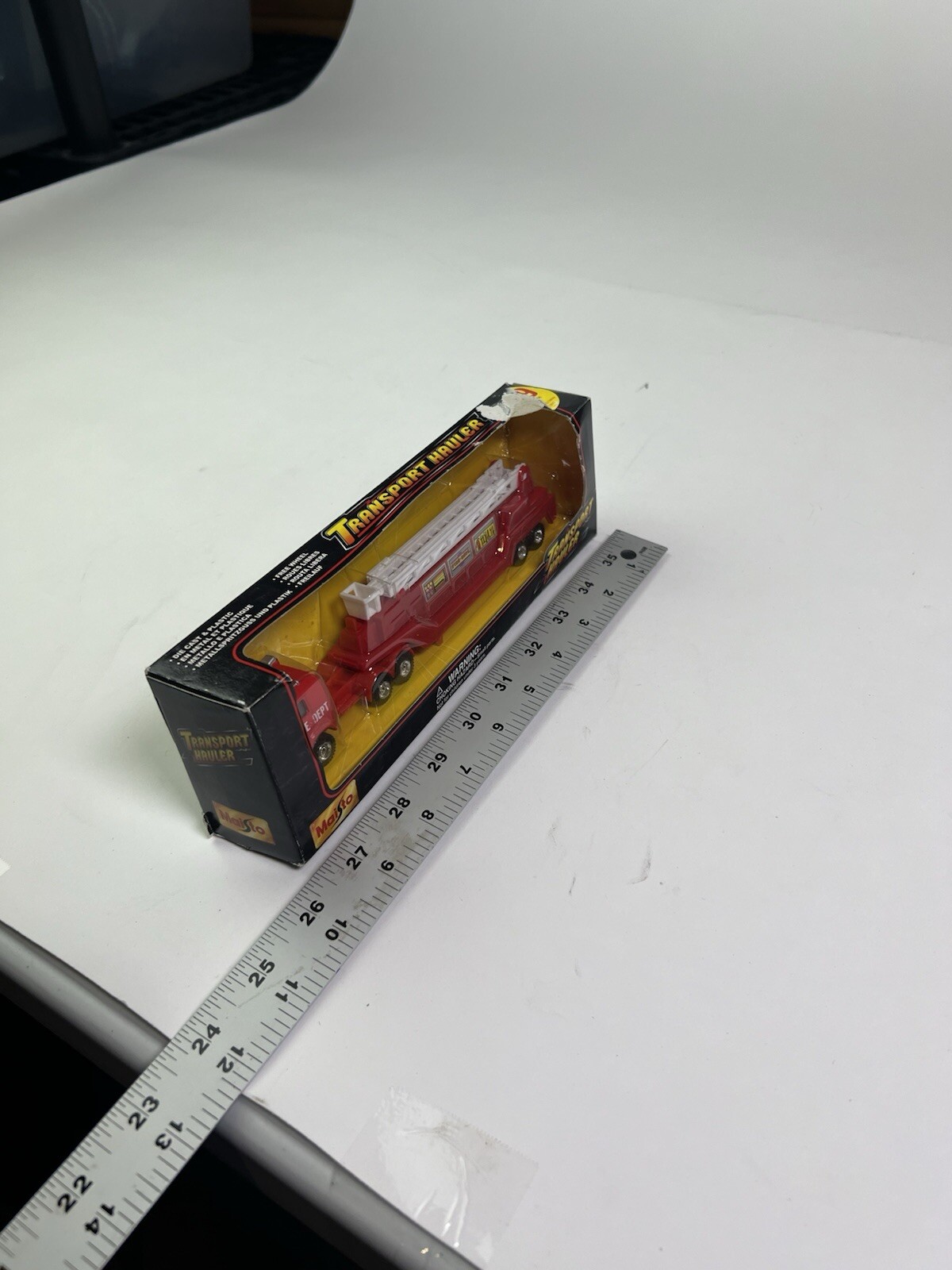 Maisto Highway Hauler Fire Truck 7.5” Long Die Cast Metal And Plastic NEW