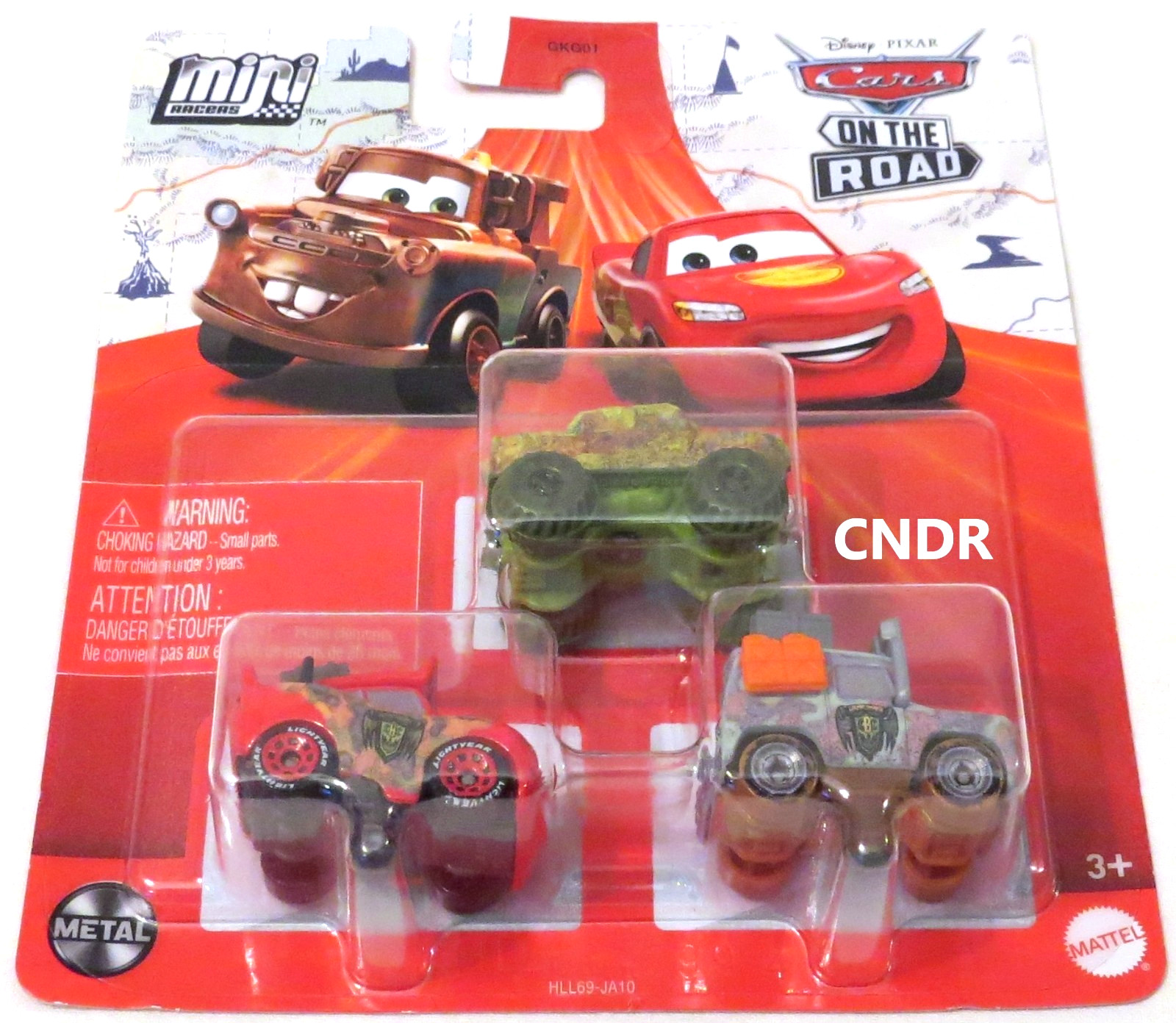 Disney Pixar Cars On the Road MINI RACERS 3 Pack Moss Ivy Margaret Motorray +LMQ