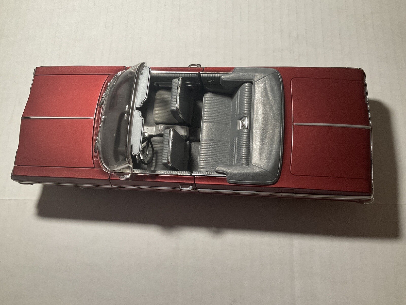 ERTl 1/18 1964 Impala Convertible SS. Plum Red, No BOX, Good Condition