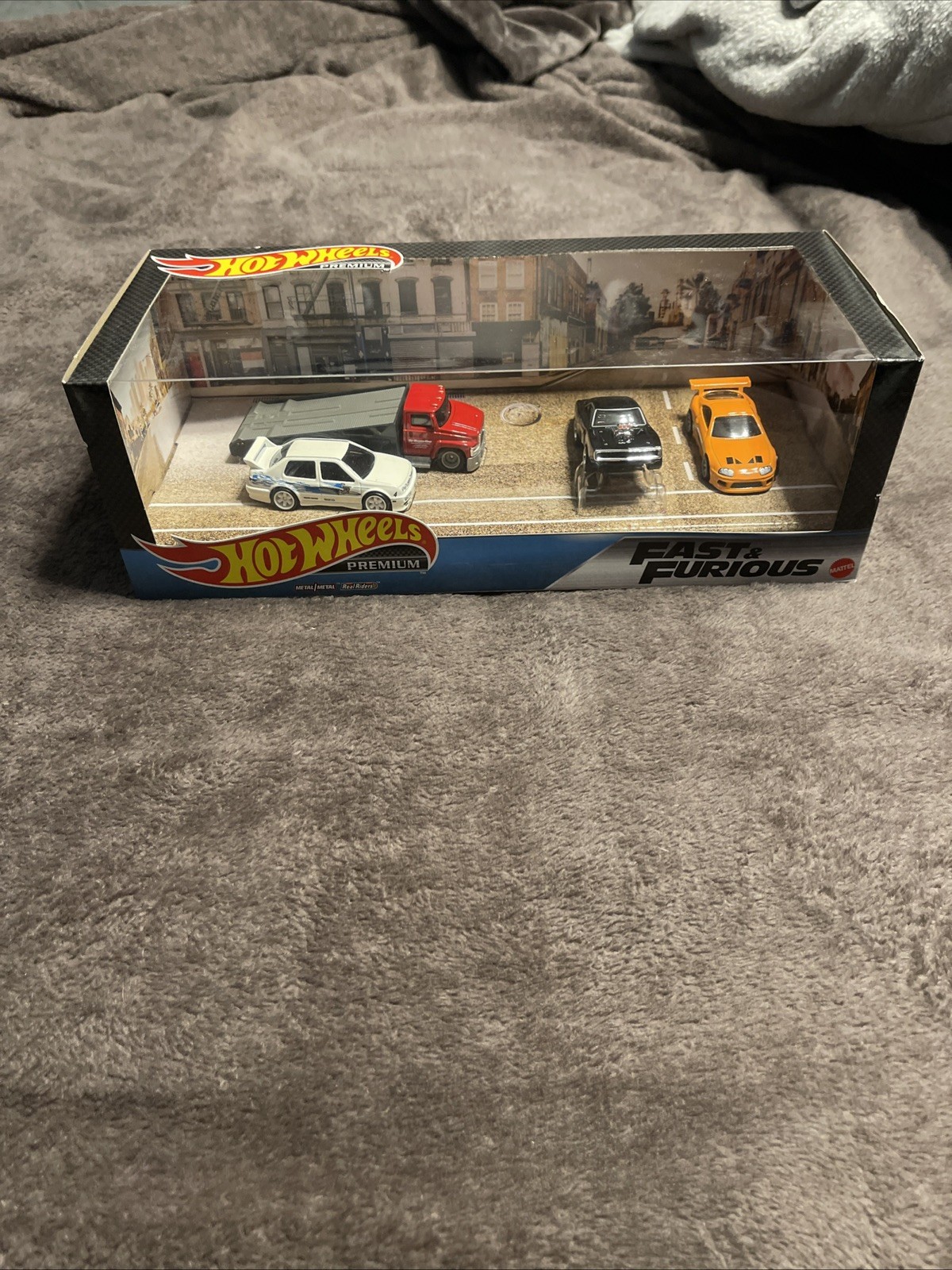 2020 Hot Wheels Premium Fast & Furious 4 Piece Diorama Box Set NIB