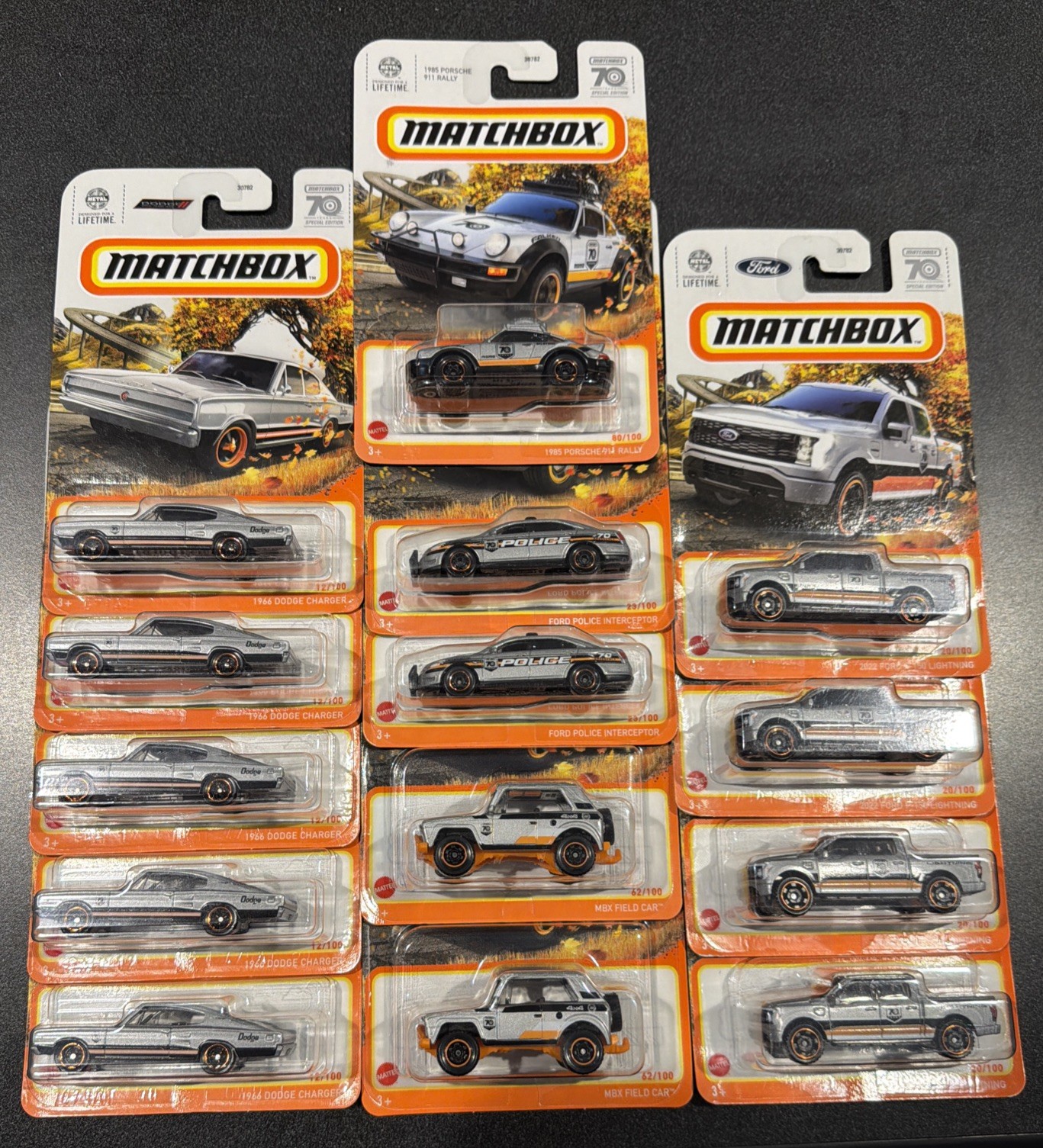 Matchbox 70 Years Special Edition SILVER Cars 2023 **Lot 14** 70th Anniversary