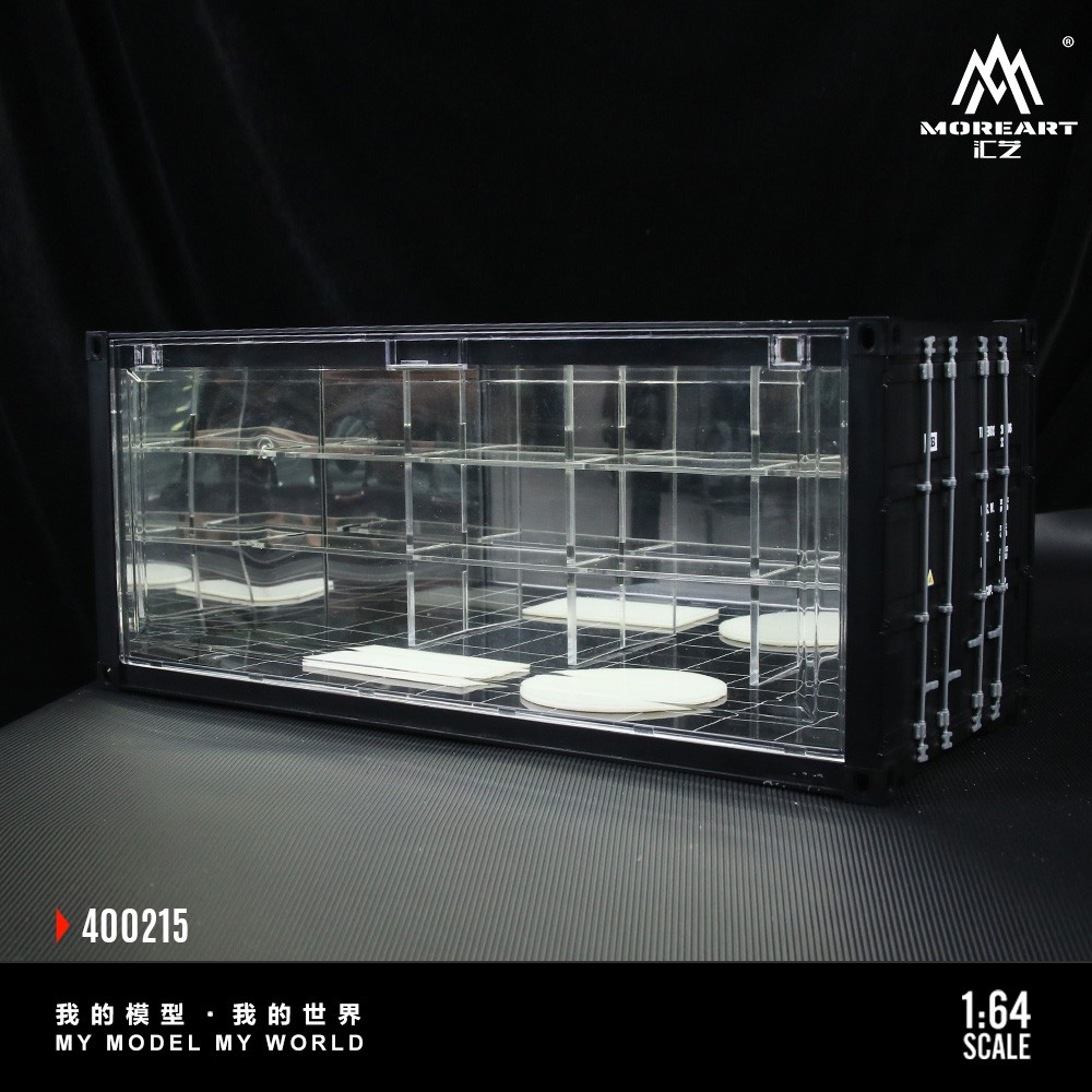 Diorama 1/64 Parking Lot Model LED Lighting Container Garage Building Model US