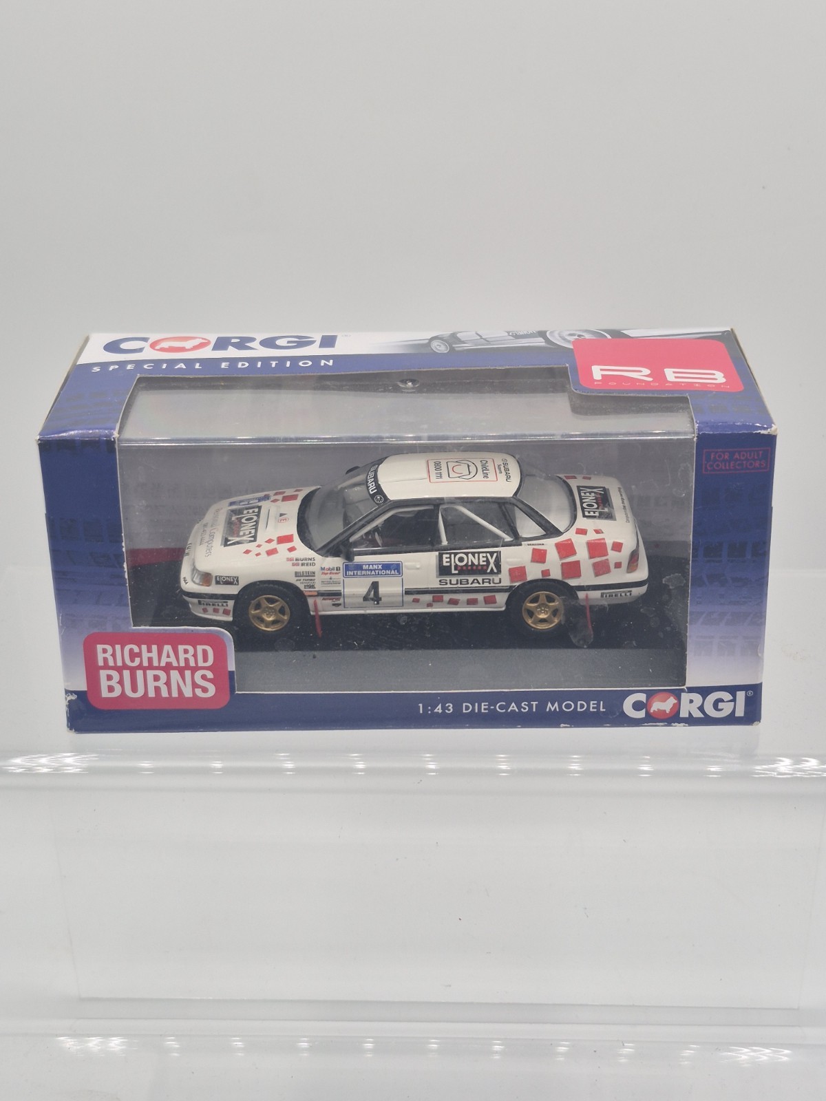 Corgi VA11804 Subaru Legacy RS Group A Manx Rally 1993 Richard Burns 1:43 Boxed