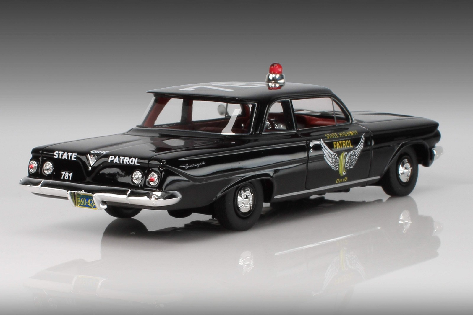 1961 Chevrolet Biscayne Ohio Hwy. Patrol 1:43 Goldvarg GC-097A