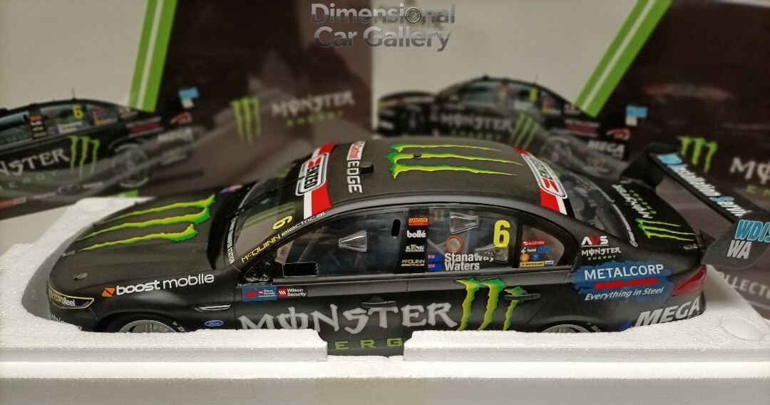 Authentic 1/12 Ford Falcon FGX #6 MONSTER ENERGY Racing Winner 2017 driver Cam