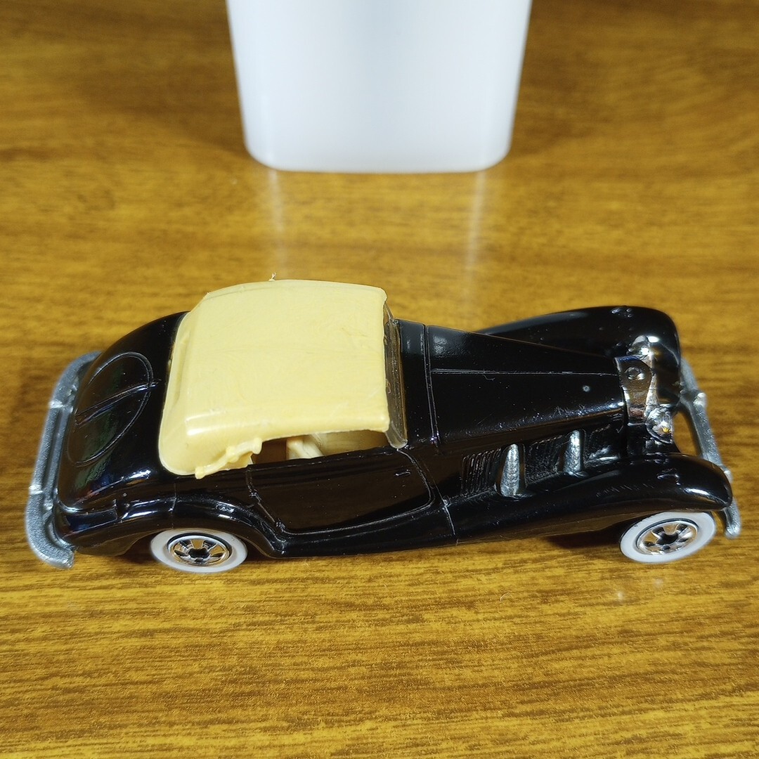 Hot Wheels Vintage Classics Mercedes 540K Black WW Whitewall Malaysia 1988 1937