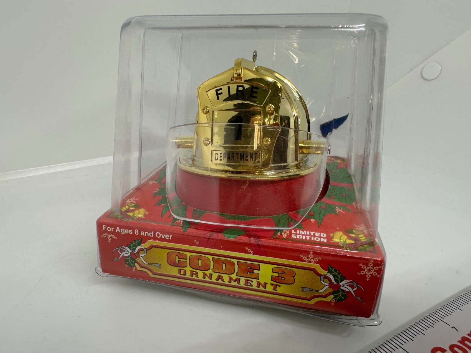 Limited Edition Code 3 Ornament Fire Department Fire Helmet