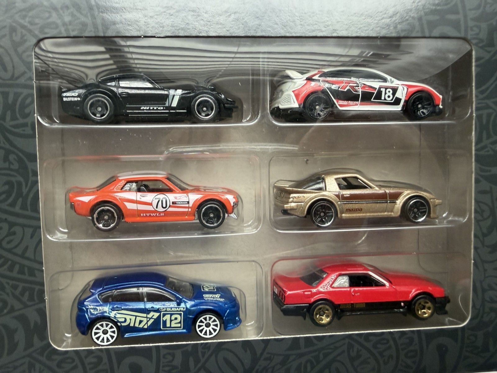 HOT WHEELS 1/64 DIECAST 6 CAR SET HGM12 DATSUN HONDA NISSAN JAPANESE 2023 TOYOTA