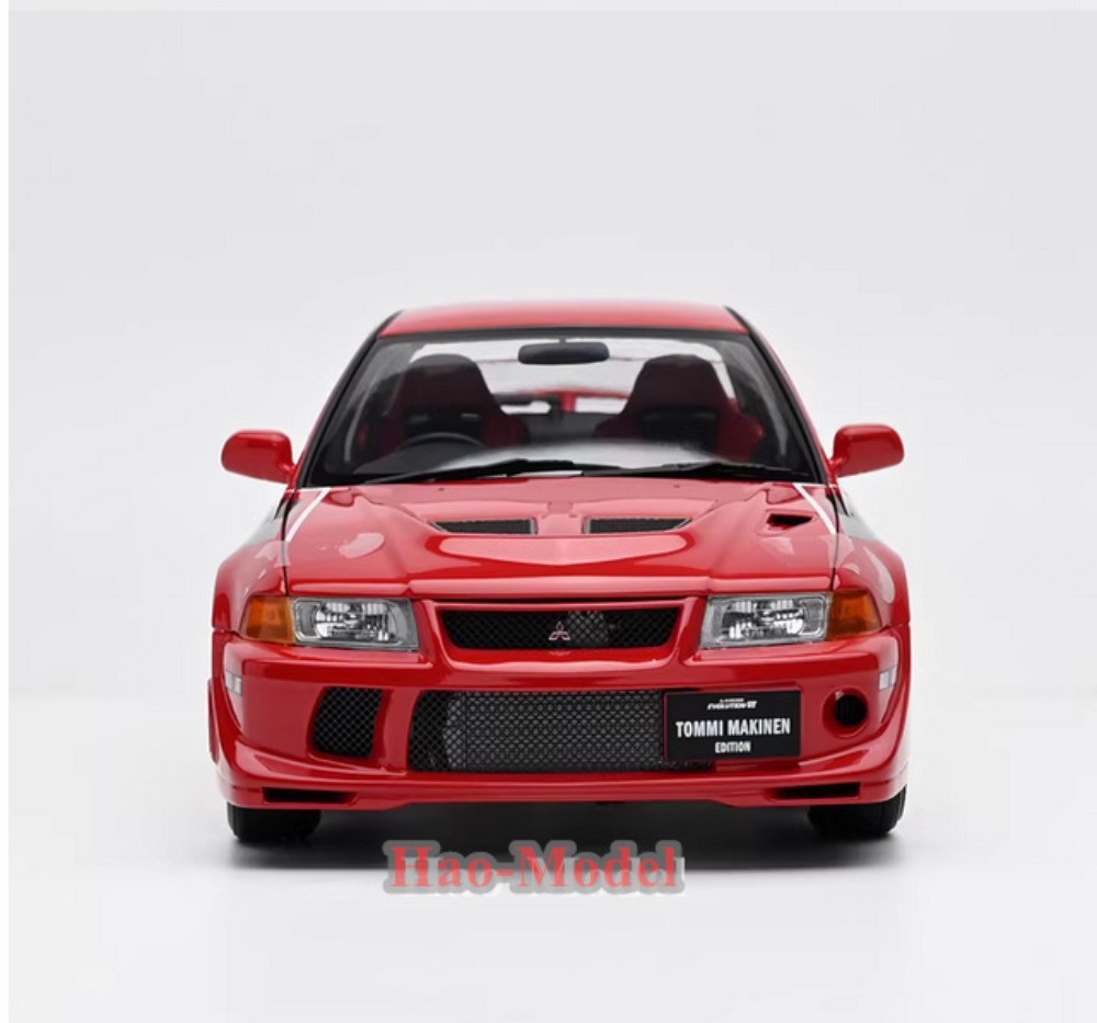 MotorHelix 1/18 Mitsubishi Lancer EVO 6.5 Alloy Diecast Model Car White/Red Gift