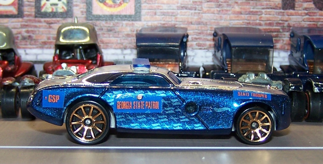 Hot Wheels- Georgia State Patrol, Custom Pursuit Cruser- “Built By “Watto!”