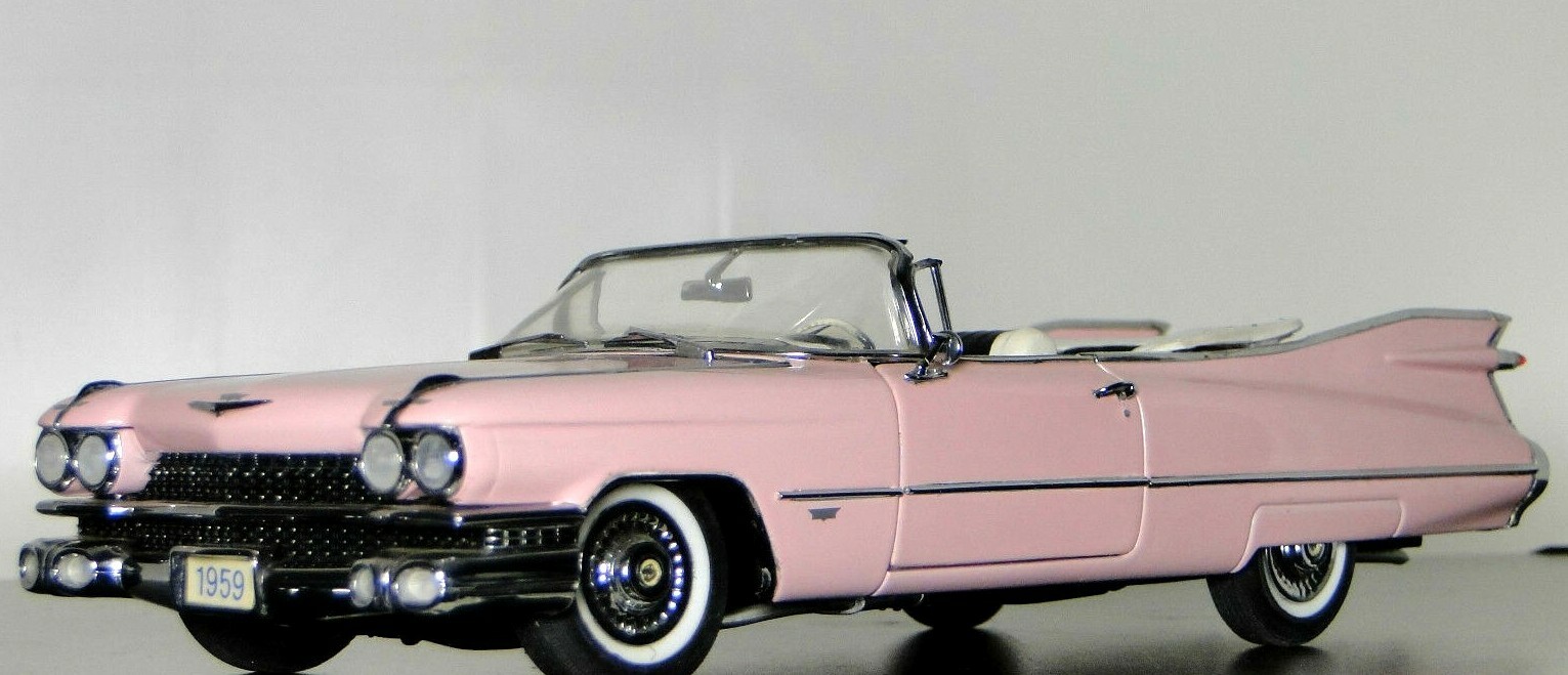 Cadillac Car Eldorado Vintage1967Custom Classic1:24Model1959Race 18Carousel Pink