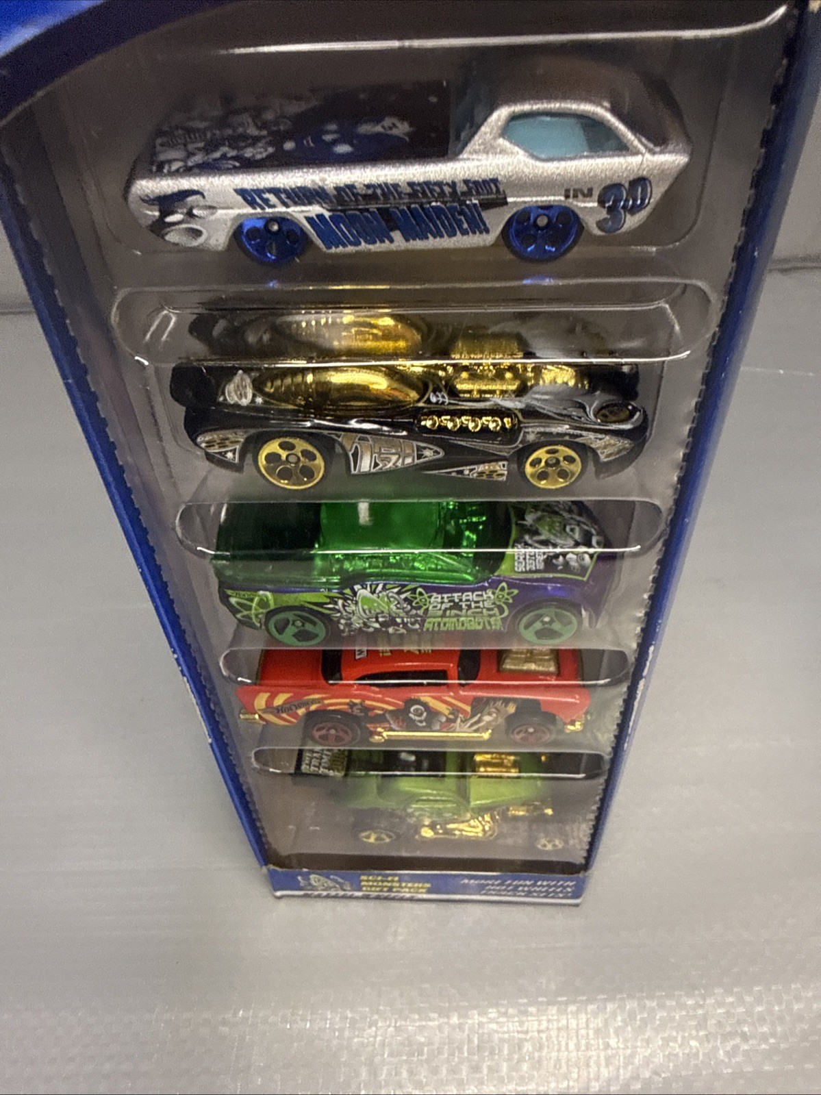 2000 HOT WHEELS SCI-FI MONSTERS GIFT PACK 5 CAR SET NEW UNOPENED PACKAGE 54423
