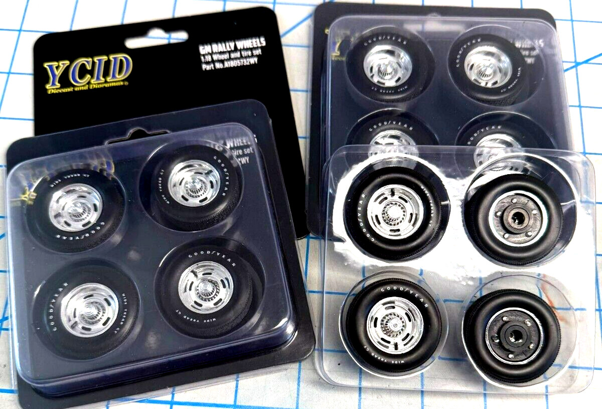 1/18 scale, YCID, STOCK, Chevy Rally Wheel, Tire and Wheel Set, FREE SHIPPING