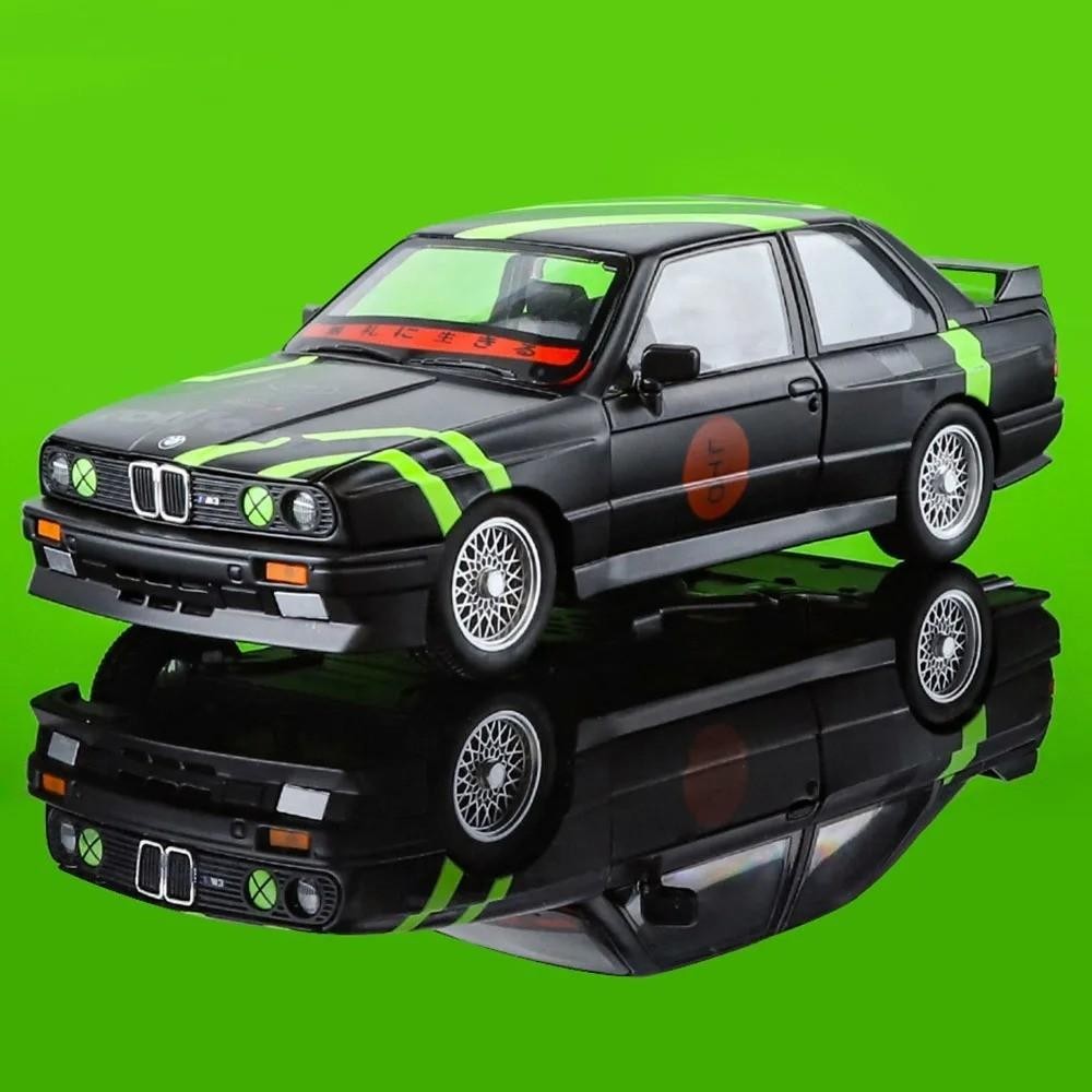 1:24 BMW M3 E30 1988 Mpower Alloy Diecast Sound & Light Car Model Toy Gift NEW