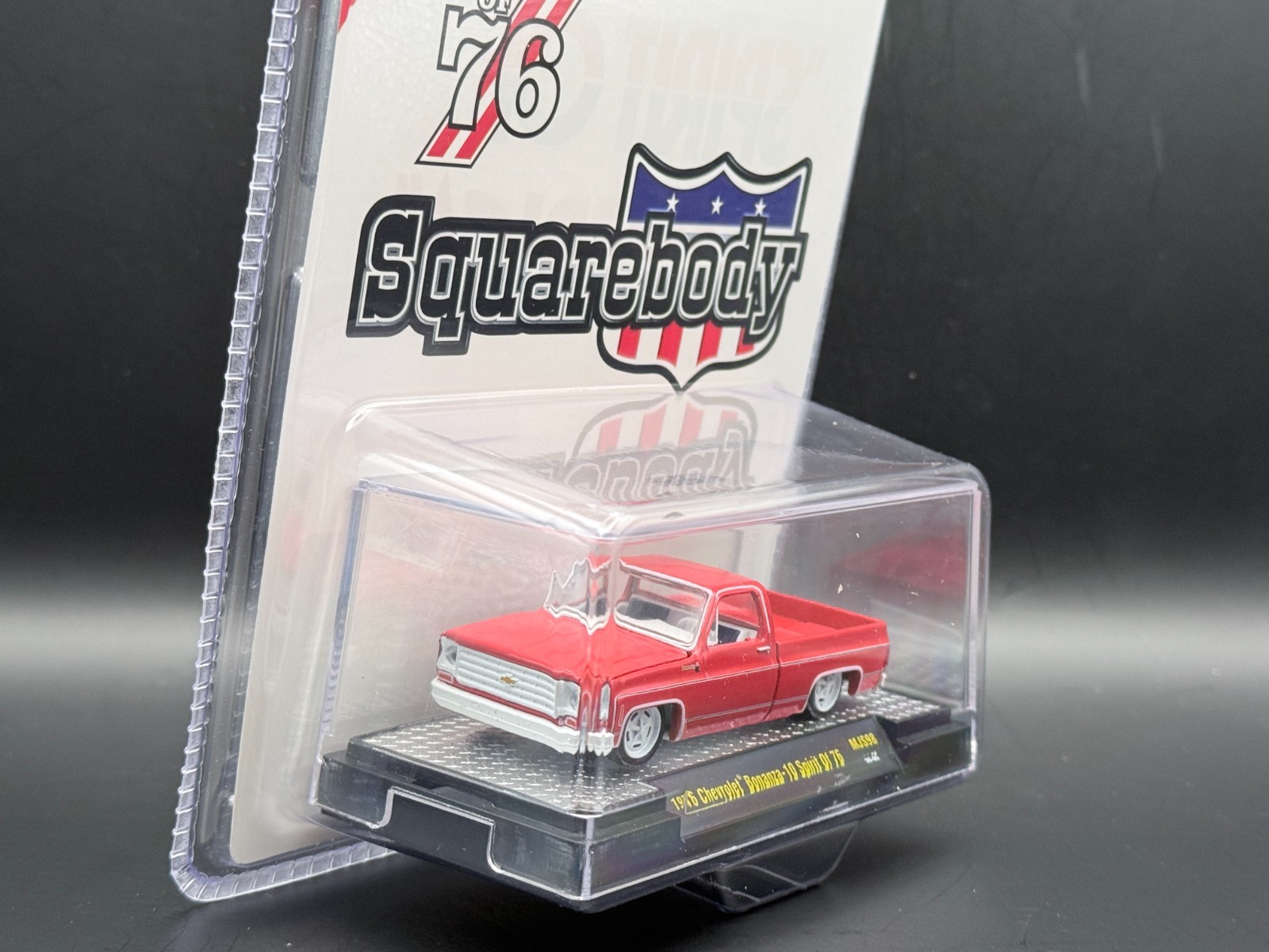 M2 1976 Chevrolet Silverado Bonanza-10 SPIRIT OF 76 Squarebody MJS98 1/64 CHASE