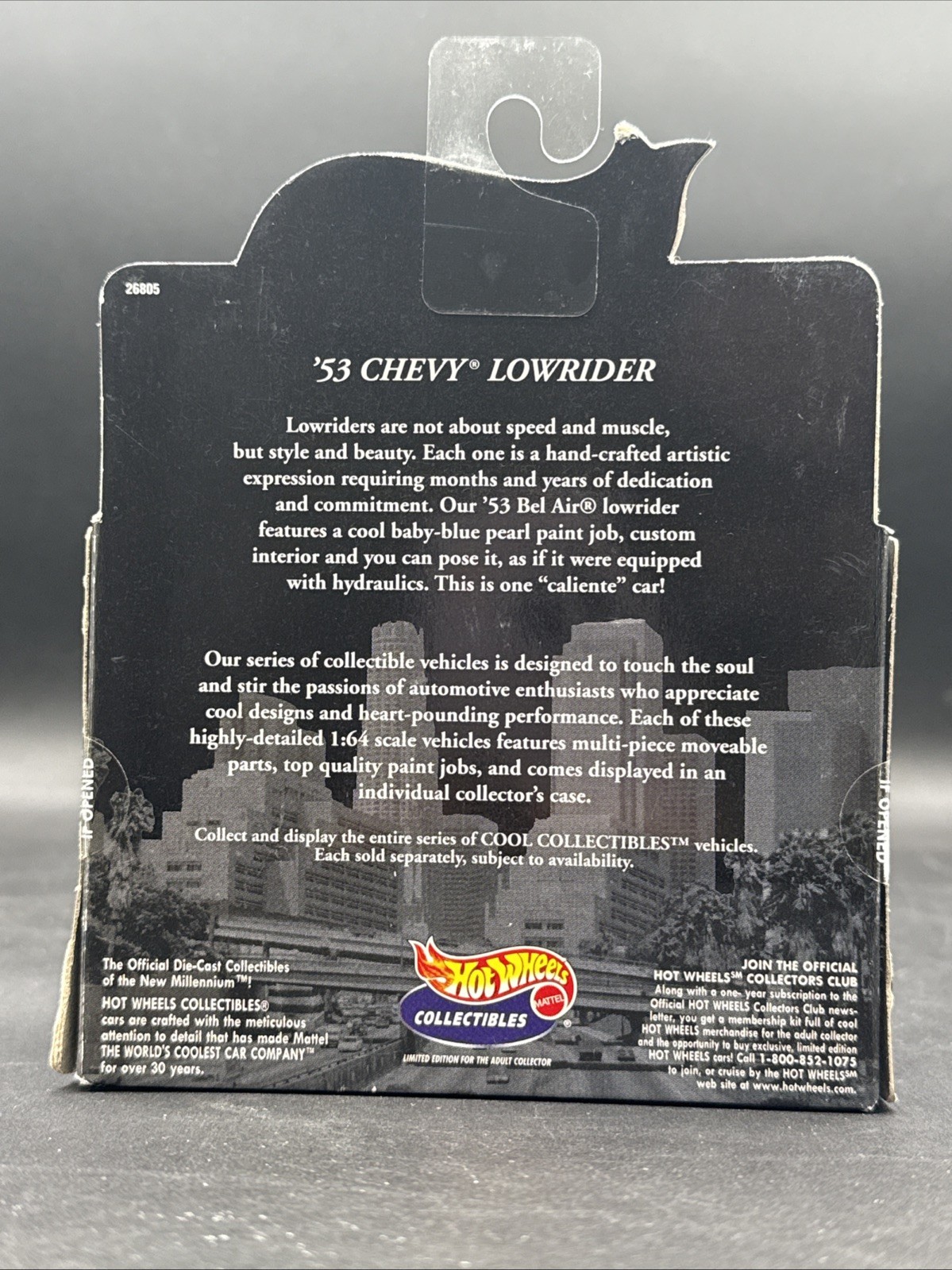 🦨2000 Hot Wheels Collectible Black Box TAN 53 CHEVY LOWRIDER real riders LOOK