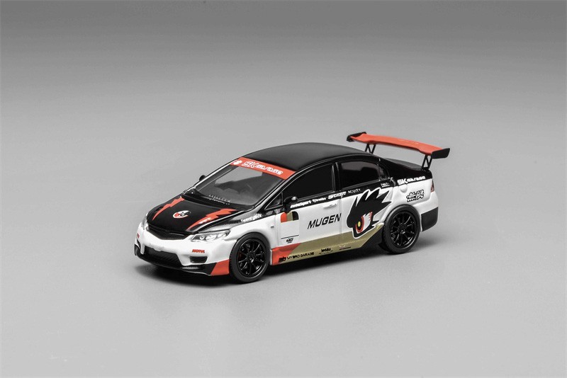 MOTORHELIX 1:64 CIVIC TYPE R (FD2) MUGEN LIVERY WHITE Diecast Model Car