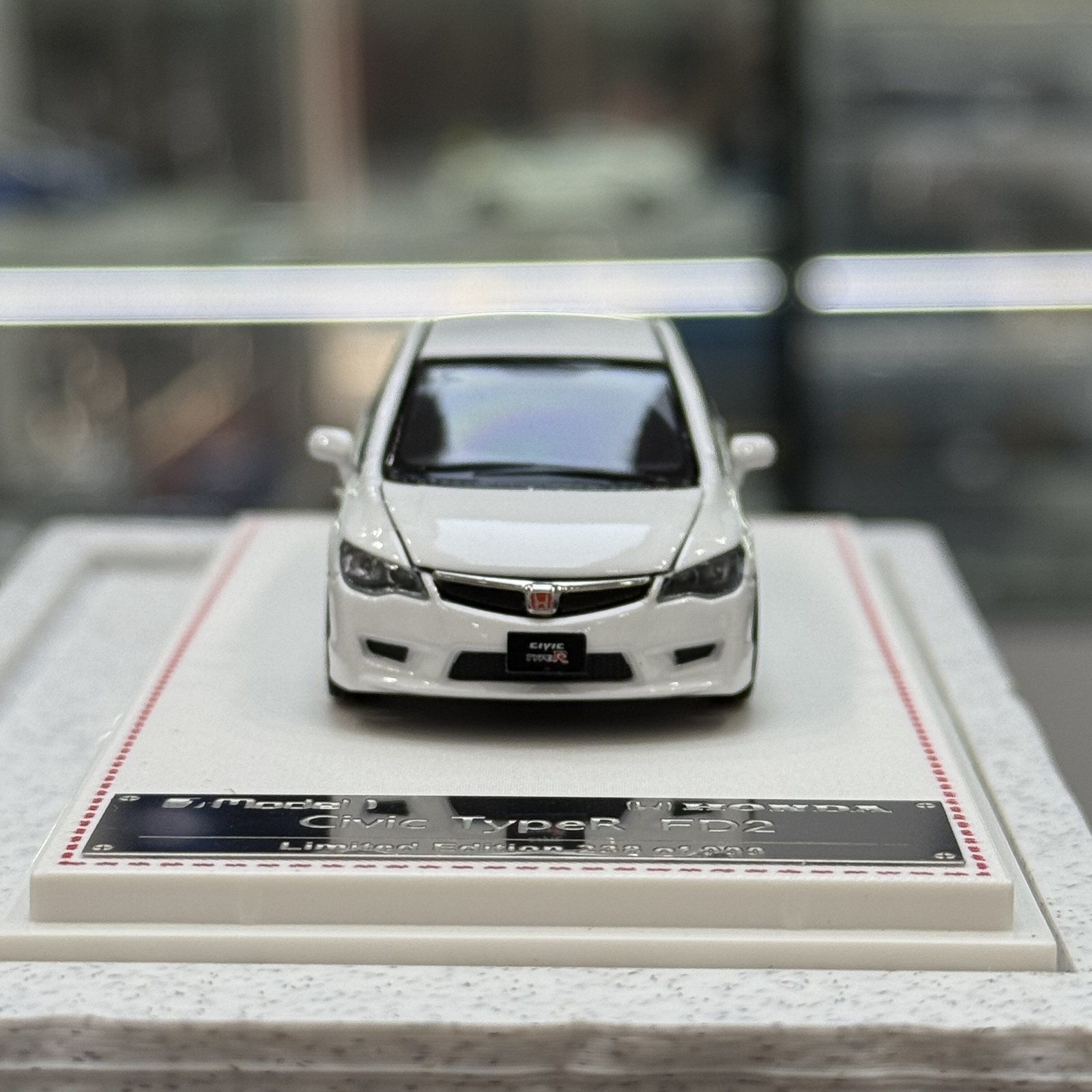 1:64 Civic Type R FD2 Openable Engine Hood Alloy Die-Cast Model