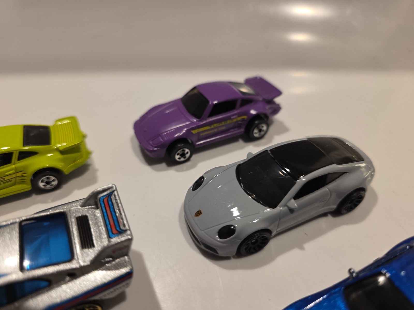 HOT WHEELS PORSCHE 935 934 911 930 LOT OF 12 LOOSE DIECAST PURPLE SILVER LOOK