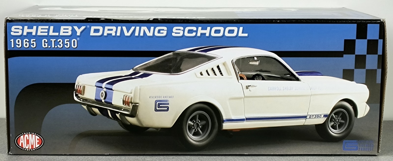Acme Tom’s Garage 65 Shelby Mustang GT 350 “Driving School” 1:18 RARE # 87 /102