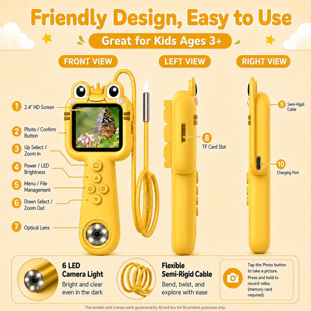 Toy Borescope Camera for Kids – STEM Science Educational Outdoor Toy for 4 5 …