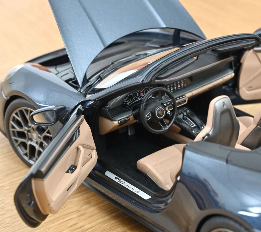 NOREV,PORSCHE 911 Carrera Cabriolet 2025 Yachting Blue Metallic, 1/18, NOREV1…