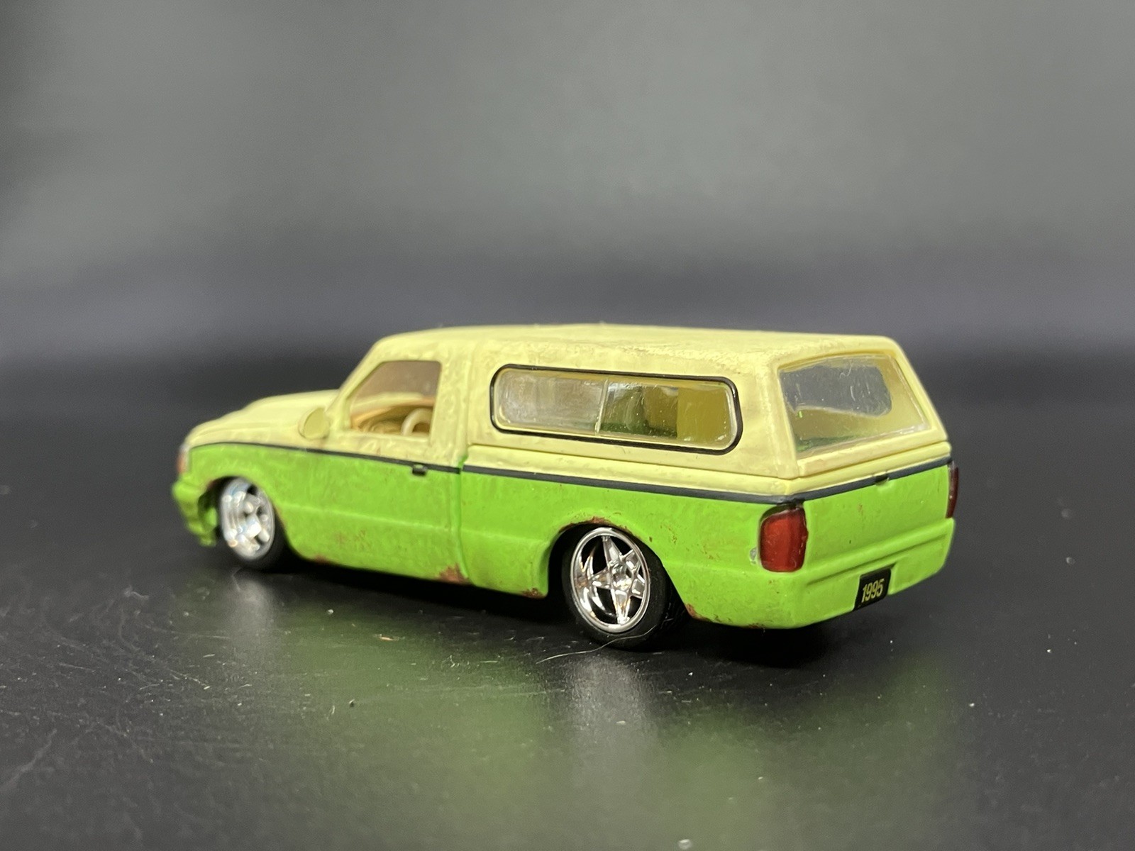 1995 Ford Ranger Pickup Truck Weathered Rusty Barn Find 1/64 Diecast Custom M2
