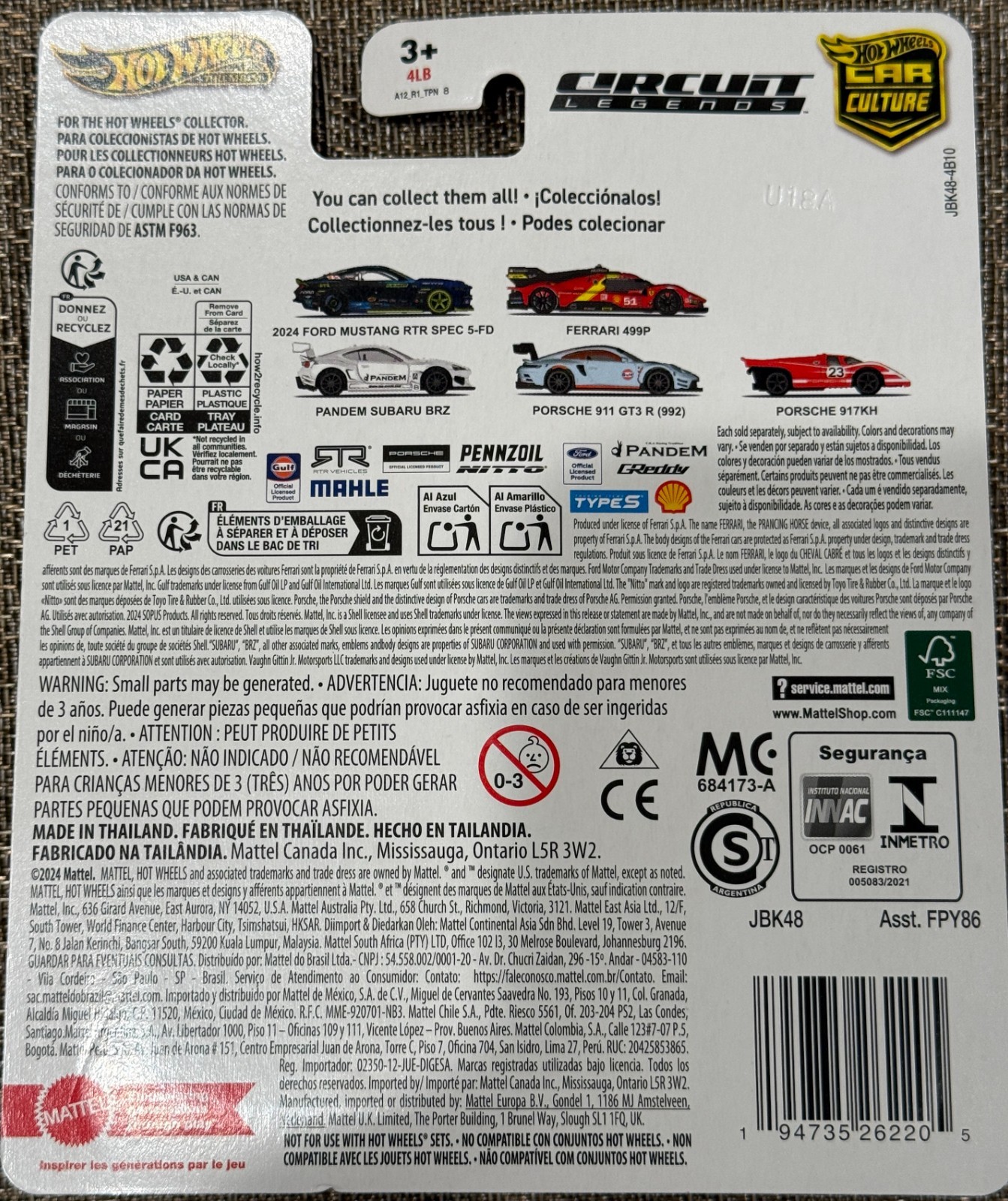 2025 Hot Wheels Car Culture Circuit Legends”2024 Ford Mustang RTR Spec 5-FD