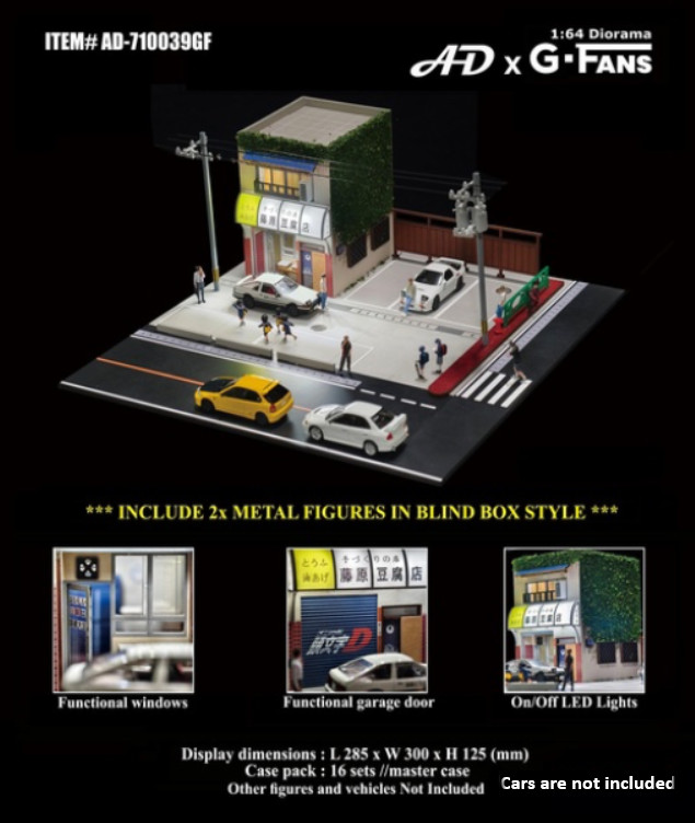 American Diorama x G Fans Akina Tofu Shop Diorama (Assembly required) 1/64