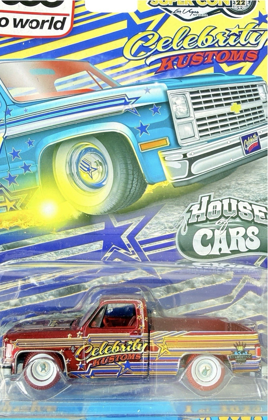 2022 Auto World Ultra Red Chase 1983 Chevy Silverado Celebrity Kustoms Super Con