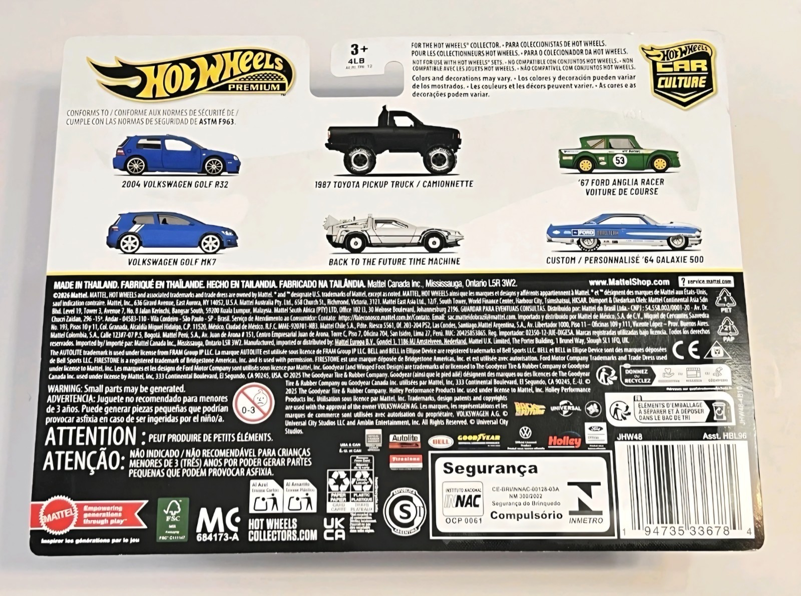 🔥Hot Wheels Premium 2 Pack Back To The Future Time Machine & 1987 Toyota Pickup