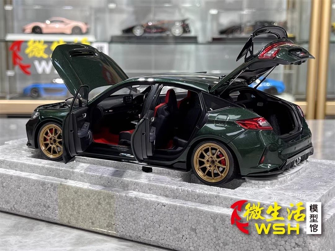 MotorHelix 1/18 Honda Civic Type R FL5 Alloy Display Model Car Green / Magic