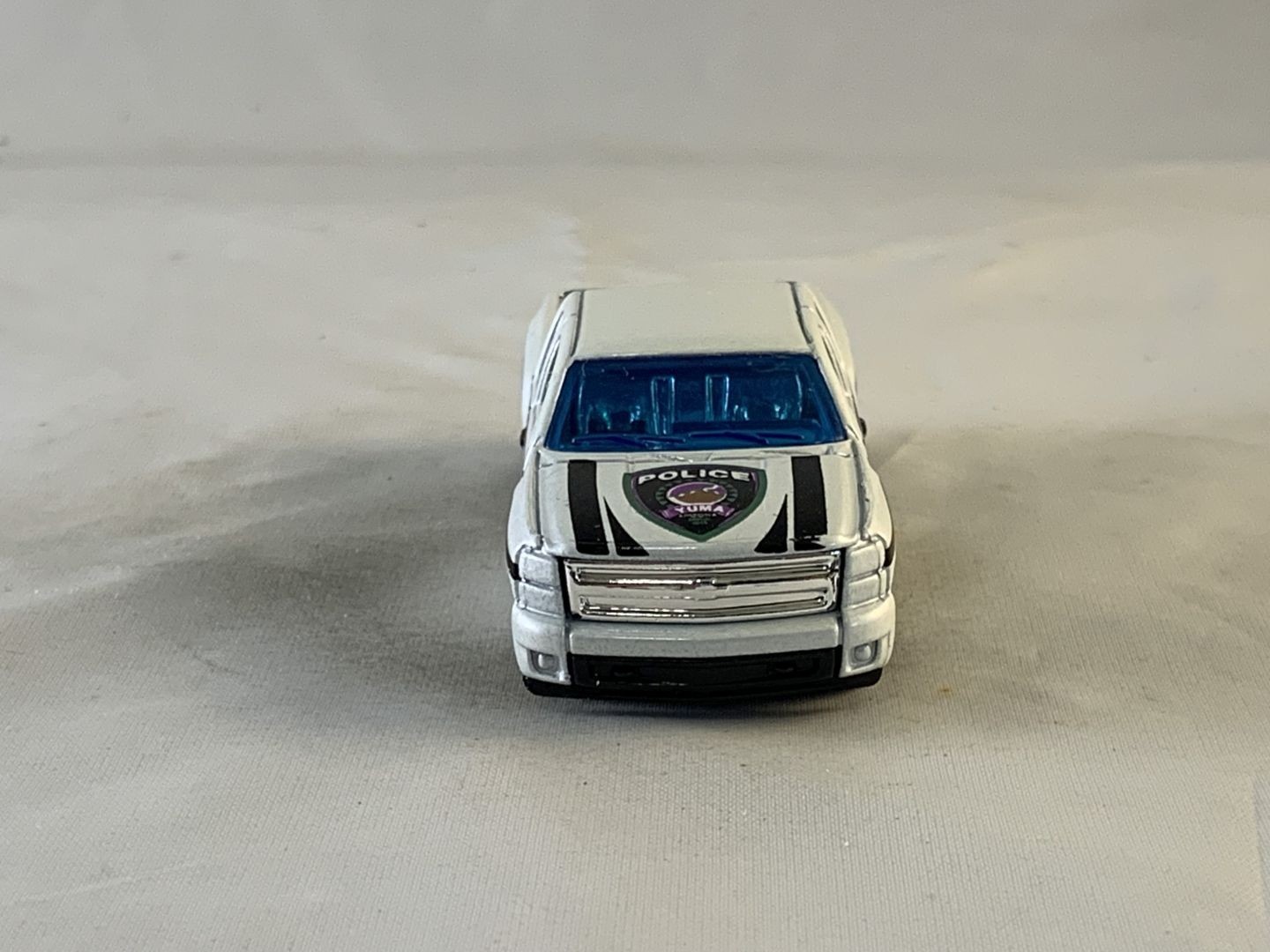 Hot Wheels Chevy Silverado 2012 Main Street Police Dept White PR5s