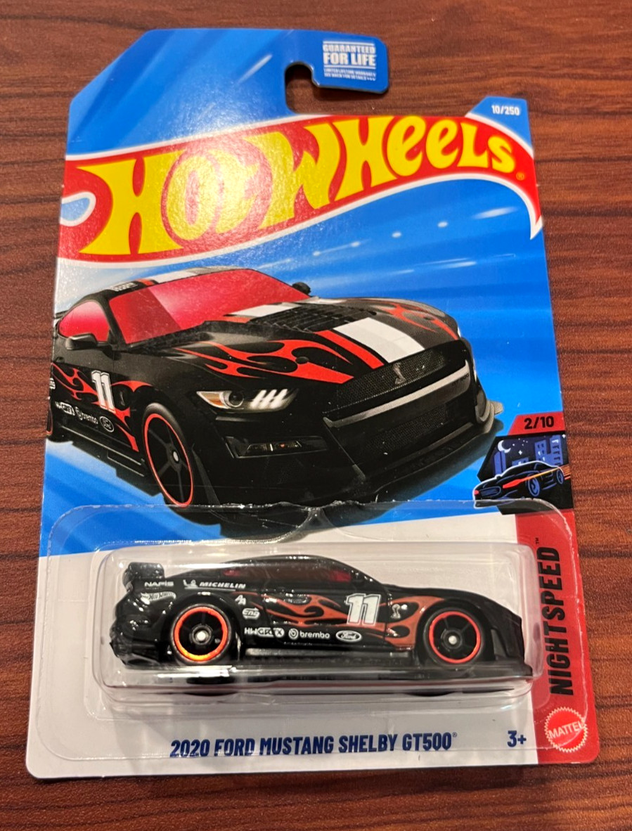 2026 Hot Wheels 2020 Ford Mustang Shelby GT500 10/250 (Black) NightSpeed 2/10