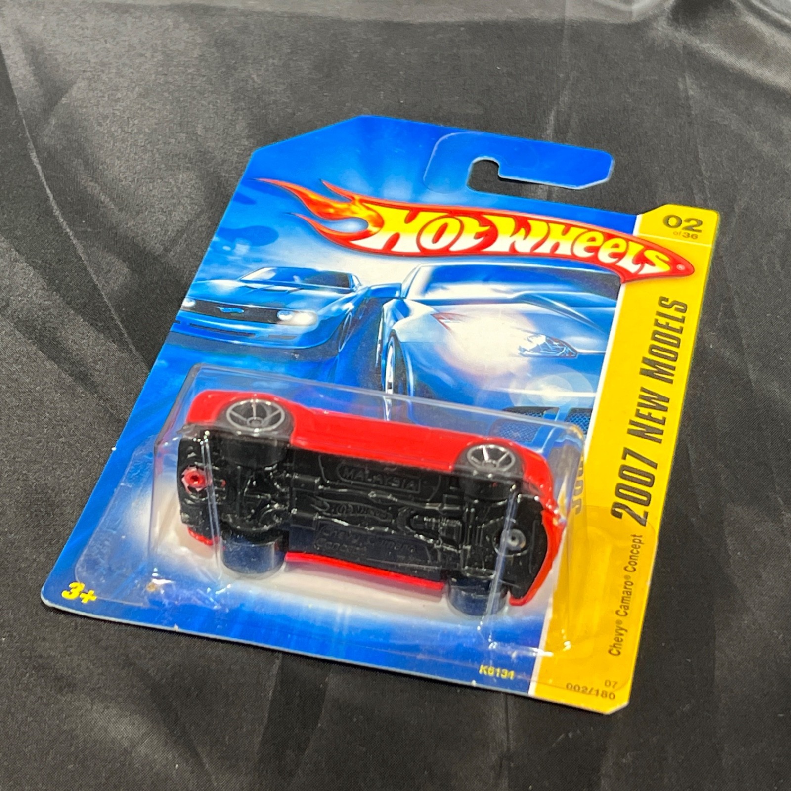 Hot Wheels 2007 New Models Chevy Camaro Concept Red Diecast Car #02 of 36