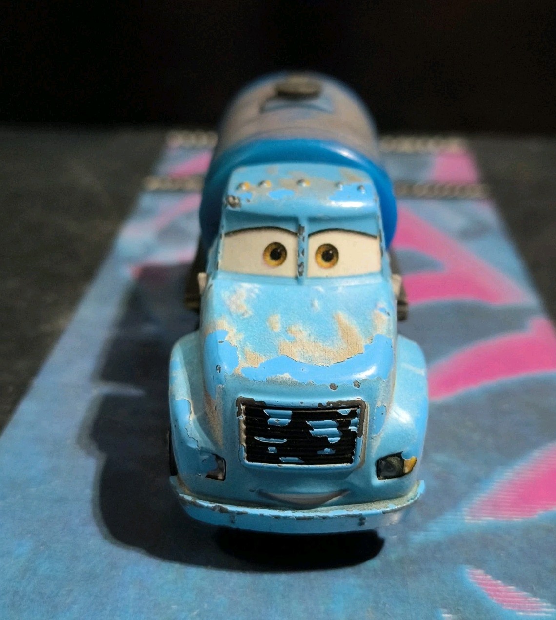 Rare Disney Pixar Cars Deluxe Mr Drippy Water Tanker Truck Diecast DVB23